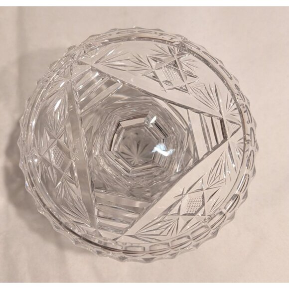 Vintage Crystal Glass Pedestal Candy Dish Candle holder - Picture 11 of 16